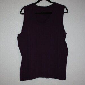 Purple plus size avenue sleeveless top size 22/24